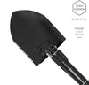 deaona Folding Shovel Survival Shovel – Entrenching Tool 18.25 Inch Foldable Shovel Camping Shovel w/ Wood Saw Edge and Tactical Shovel Carry Case (F08-N),black
